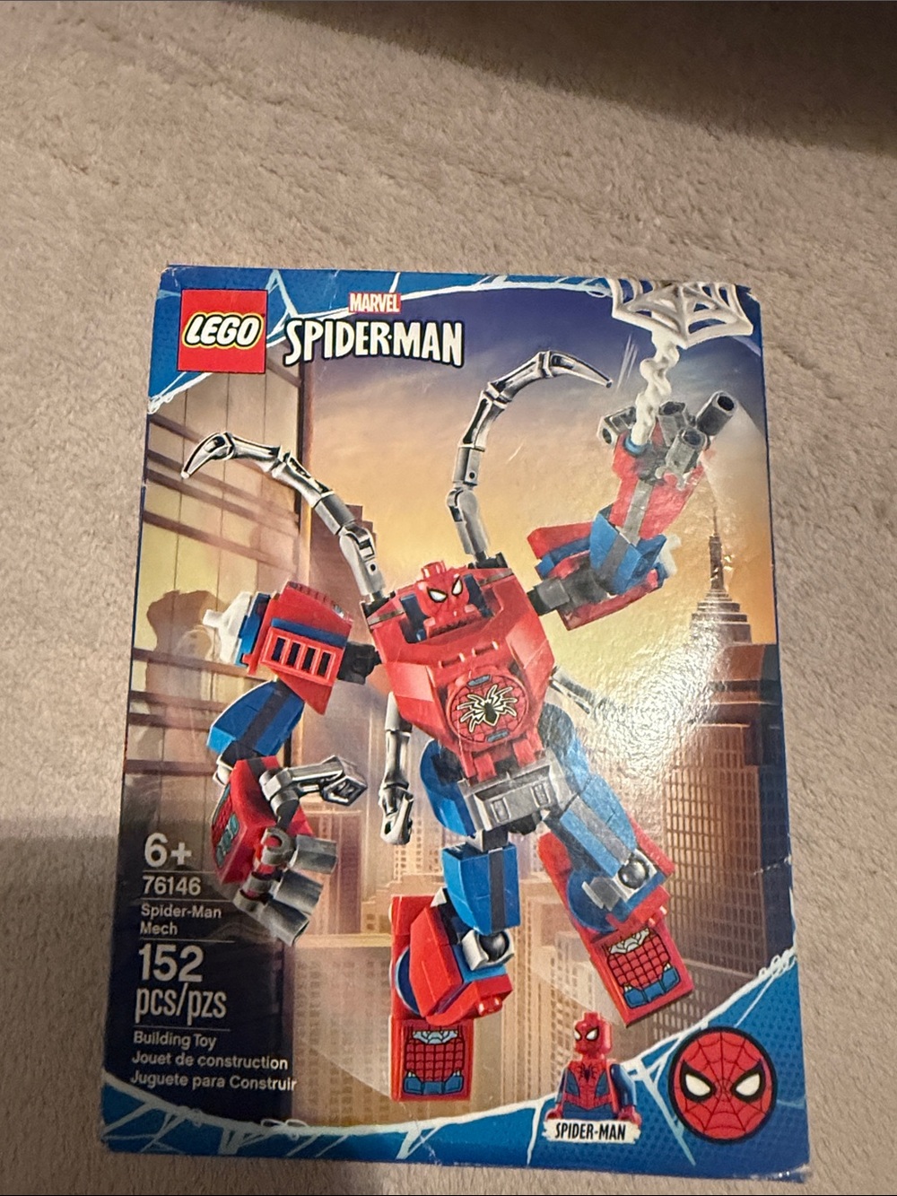 LEGO Spider-Man Red and Blue Spider-Mech Building Set